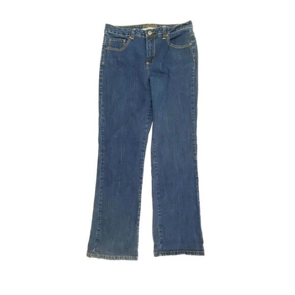 St. John's Bay Bootcut Women's size 10 Dark Wash Blue Denim jeans - Picture 1 of 4